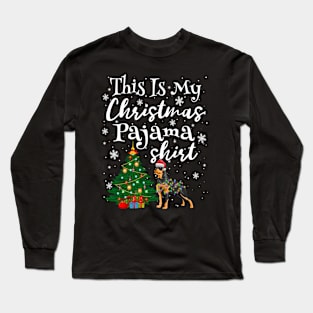 This is my Christmas Pajama Shirt Rottweiler Lover Dog Long Sleeve T-Shirt